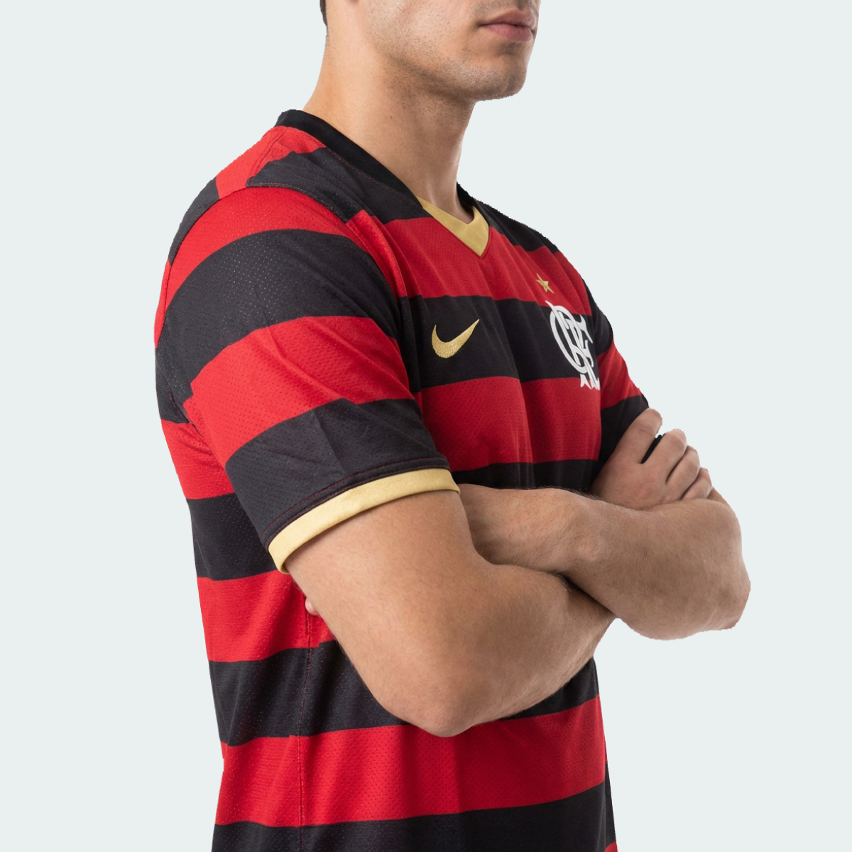 Camisa Flamengo Retrô 2009 Vermelha e Preta - Nike